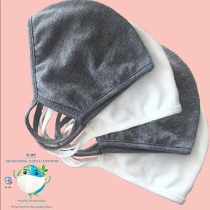 😷 Set of 4 Washable Antibacterial Face Mask